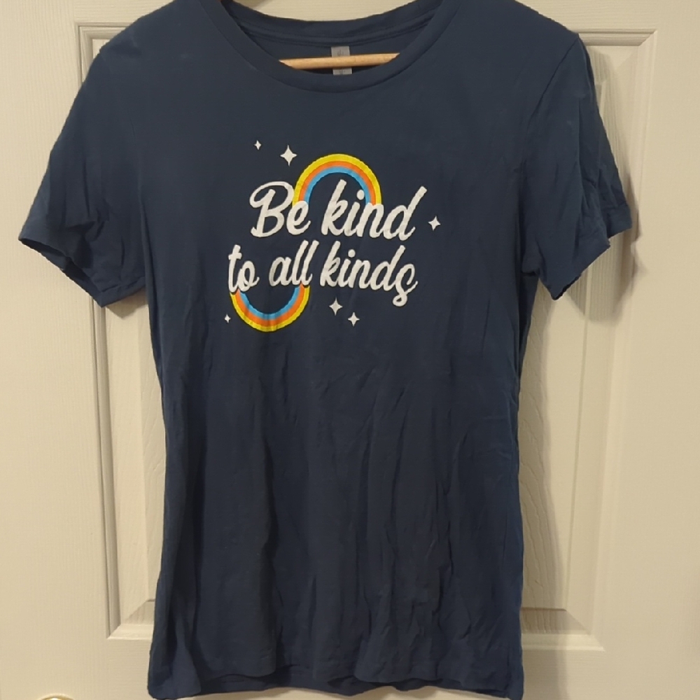 Next Level Apparel Blue 'Be Kind to All Kinds' Tee